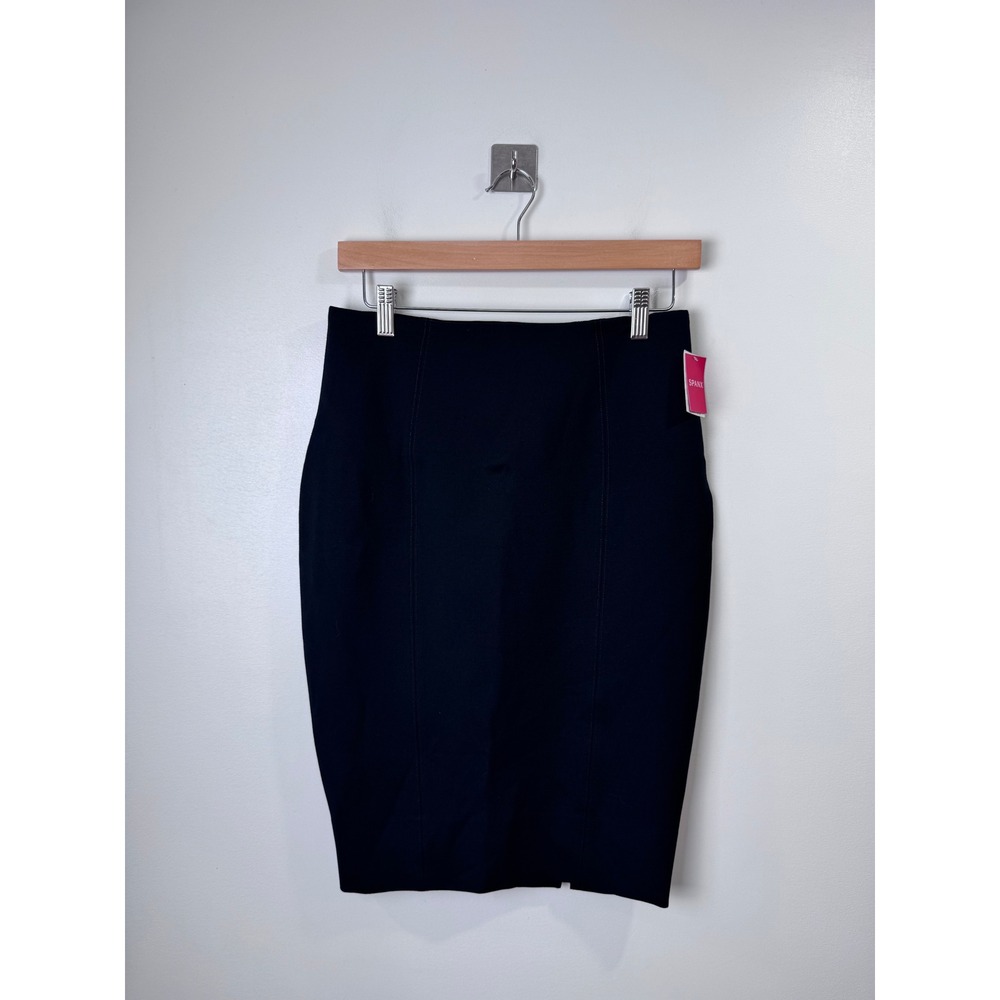 NWT Spanx Women Black Pencil Skirt Ponte Knit Shaping Medium